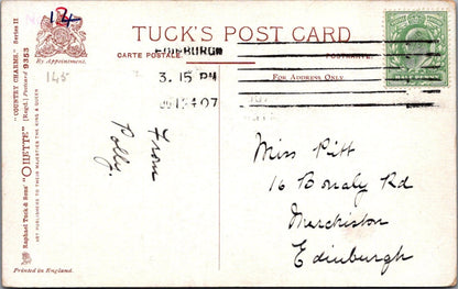 Romance Postcard: Man At Wooden Gate Waiting For Woman In Vale 1907 XT5021
