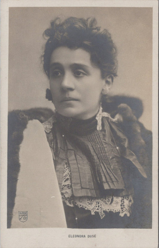 Actress Postcard: Eleonora Duse, Famous Italian Theatre Star Edwardian XT5497