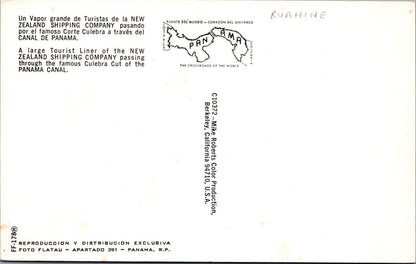 Shipping Postcard: New Zealand Shipping Company Ruahine Panama Canal XT5290