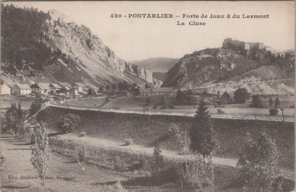 France Postcard: Pontarlier Forts de Joux Larmont La Cluse Railway  XT5500