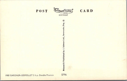 Vintage Transport Postcard: 1900 Gardner-Serpollet 5 h.p. Double Phaeton Car  XT4778