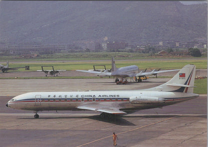 Aviation Postcard: China Airlines Sud Caravelle III Jet B-1850 1973 XT5193