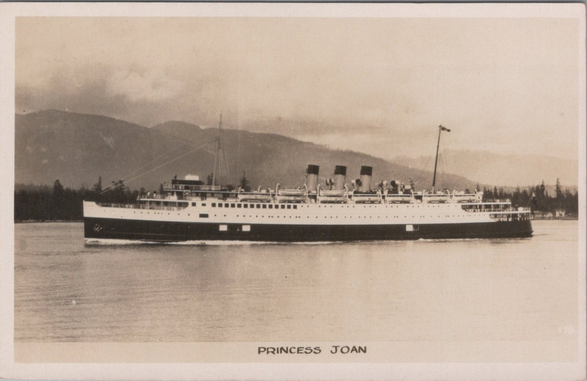 Shipping Postcard: Princess Joan, Canadian Pacific Steamship 1930s XT5310