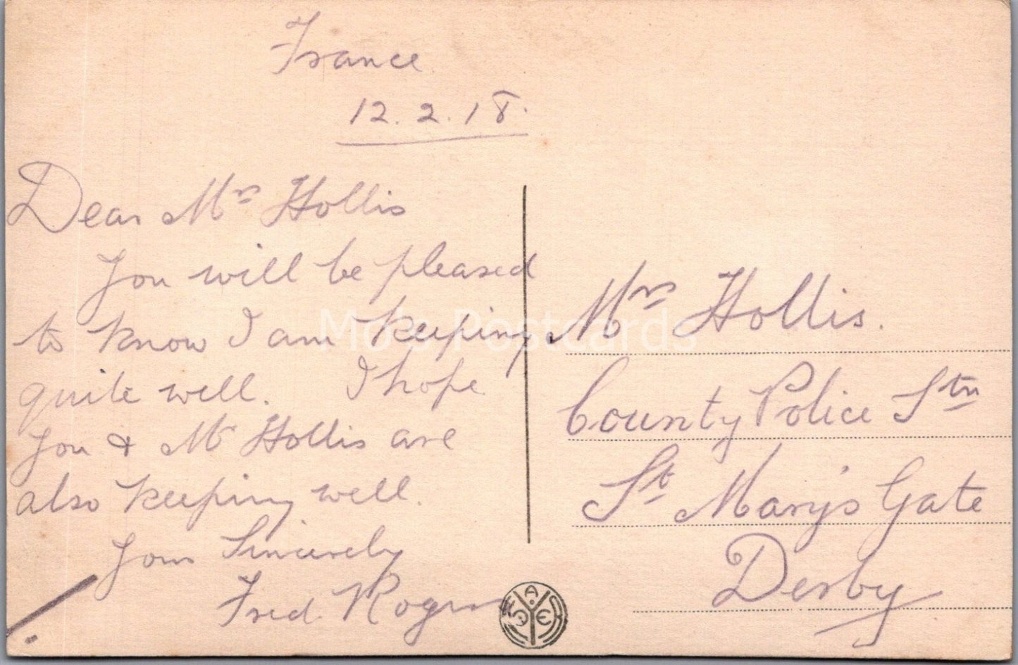 Dogs Postcard: Griffon Bruxellois Pair Portrait Armand Noyer RPPC 1918 XT4061