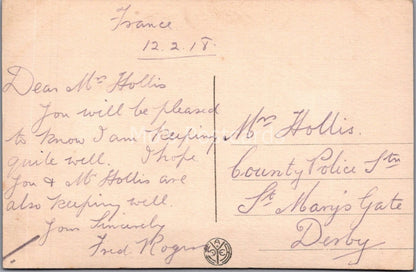 Dogs Postcard: Griffon Bruxellois Pair Portrait Armand Noyer RPPC 1918 XT4061