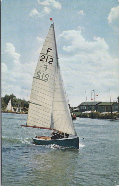 Sailing Postcard: National Firefly Centreboard Bermudan Sloop Sailing Dinghy XT5271