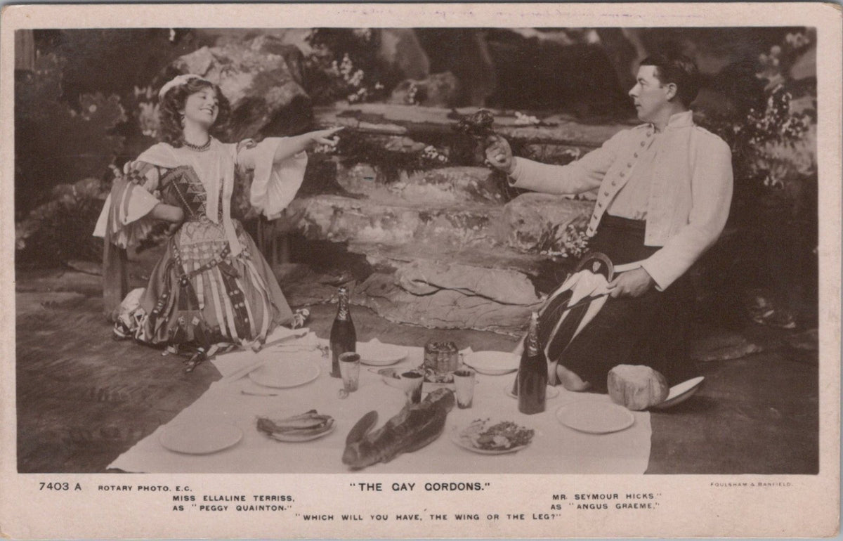 Theatre Postcard: The Gay Gordons Ellaline Terriss Seymour Hicks XT5430