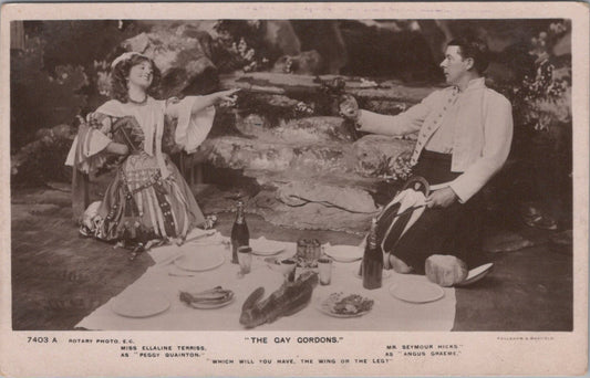 Theatre Postcard: The Gay Gordons Ellaline Terriss Seymour Hicks XT5430