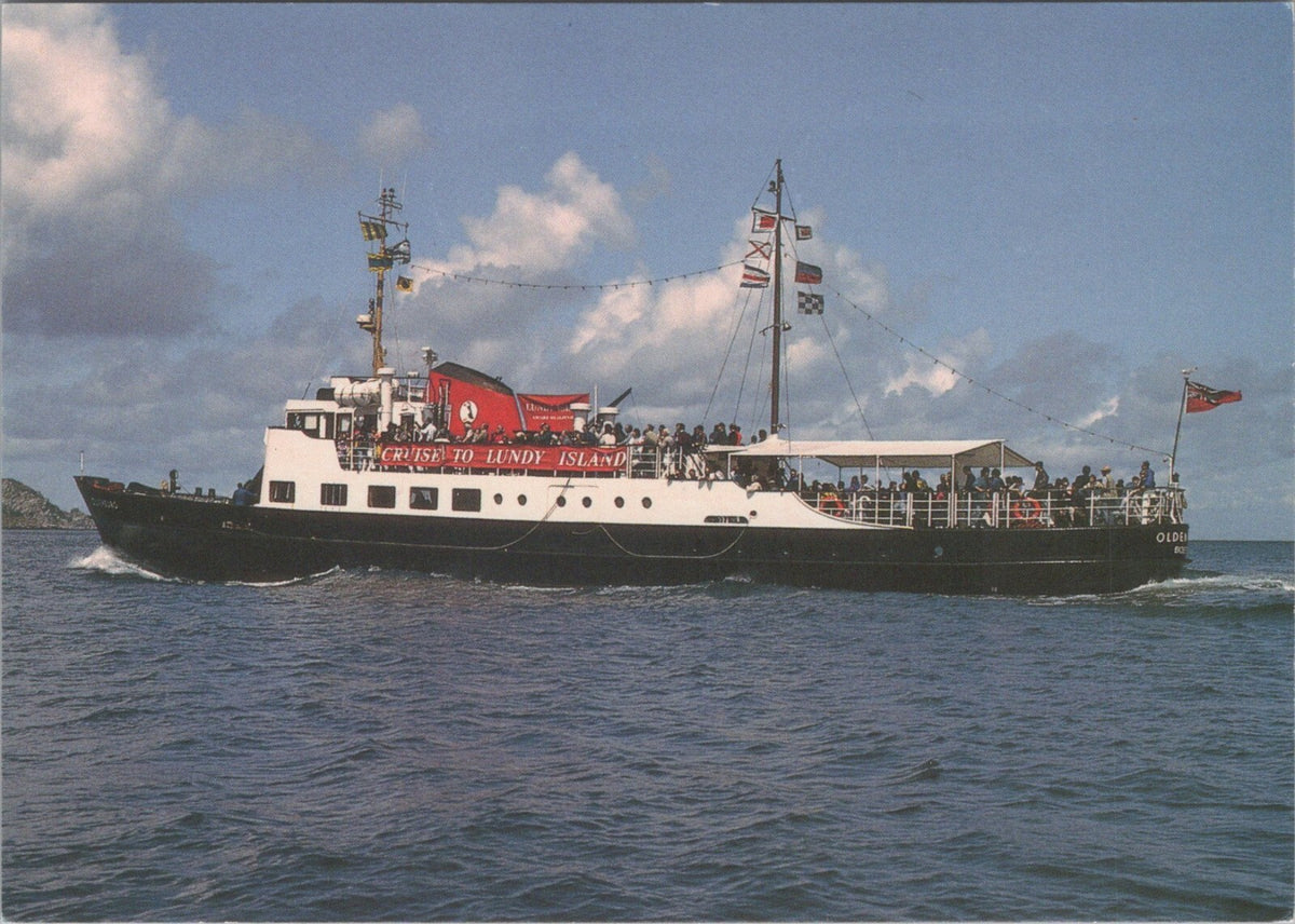 Shipping Postcard: Devon MS Oldenburg Passenger Boat Ferry Cruise Lundy XT5194