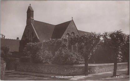 Kent Postcard: Maidstone St Peters Church Religious Architecture RPPC XT3463