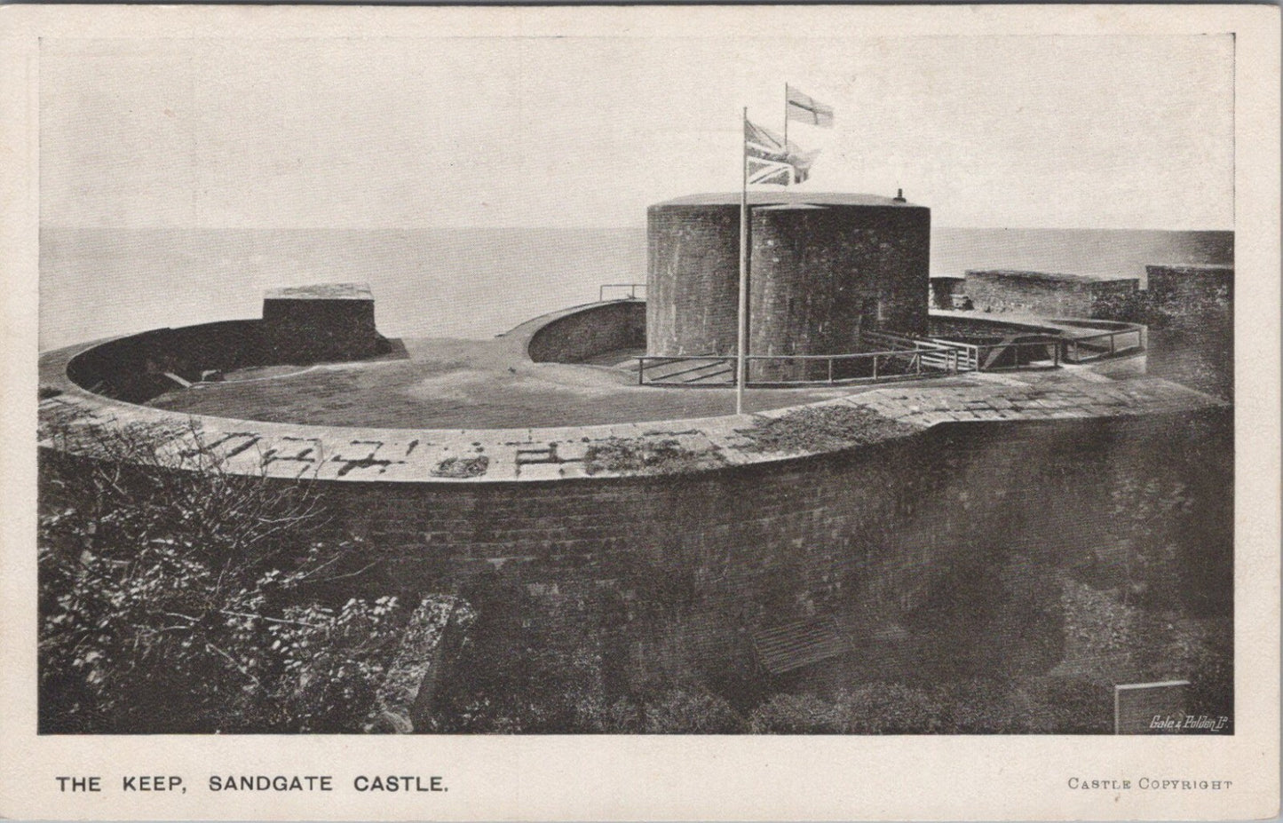 Kent Postcard: Sandgate Castle The Keep Artillery Fort Martello Tower  XT3489