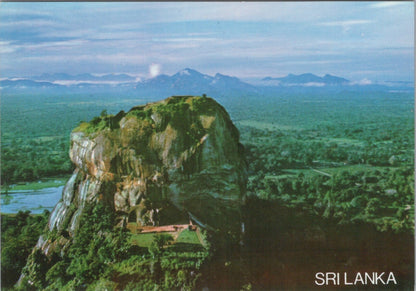 Sri Lanka Postcard: Sigiriya Lion Hill, Rock Fortress Aerial View 1980s XT3508