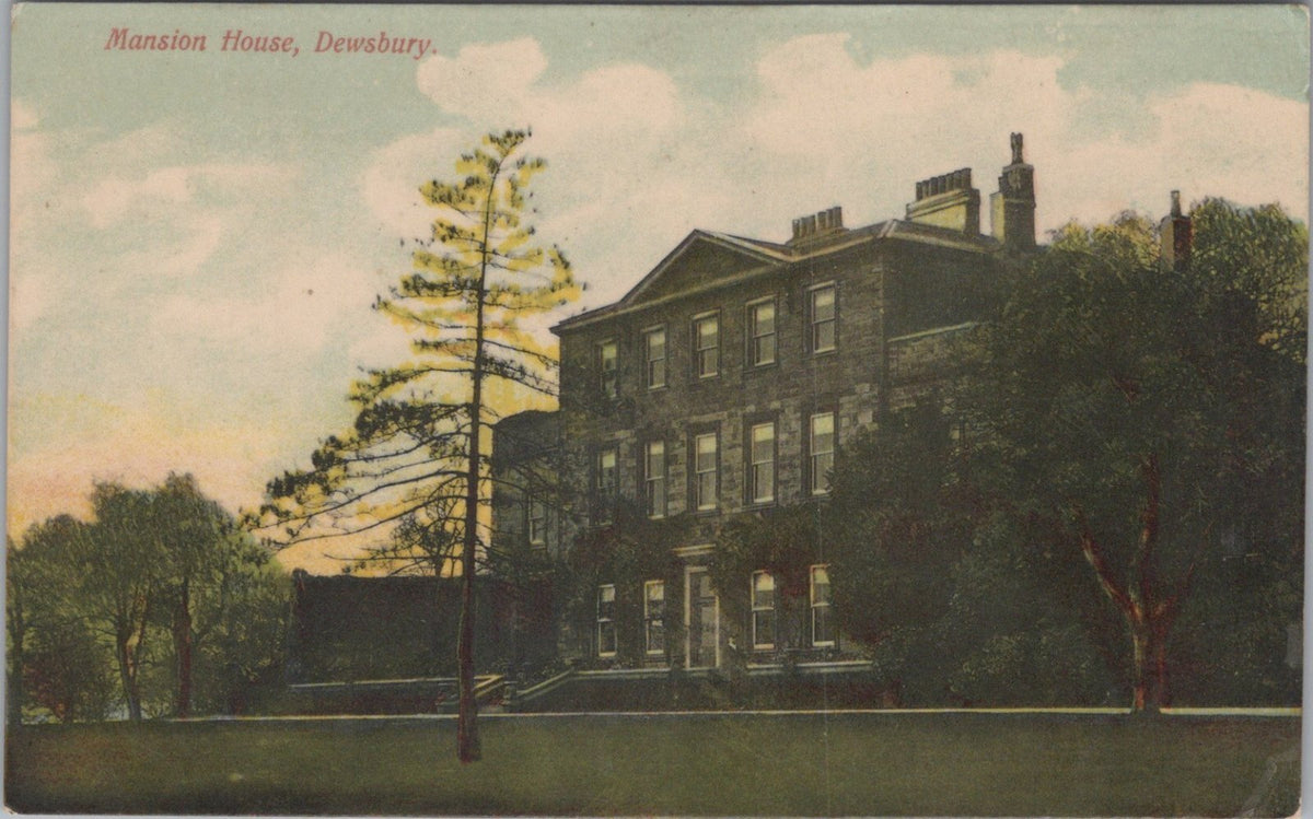 Yorkshire Postcard: Mansion House Dewsbury Crow Nest Park 1907 XT5582
