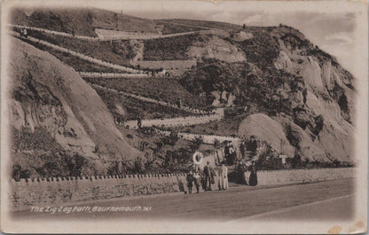 Dorset Postcard: Bournemouth, The Zig-Zag Path Coastal Cliff View  XT4159