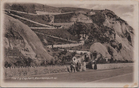Dorset Postcard: Bournemouth, The Zig-Zag Path Coastal Cliff View  XT4159