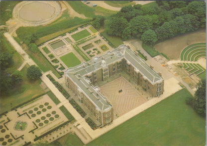 Yorkshire Postcard: Temple Newsam House Leeds Aerial View 1980's XT5190