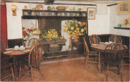 Hampshire Postcard: Burley New Forest Manor Farm Tea Rooms Interior 1960’s 8107A