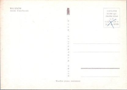 8 Poland Postcards: Wilanów, Warsaw District, Artist Antoni Uniechowski  XT5140