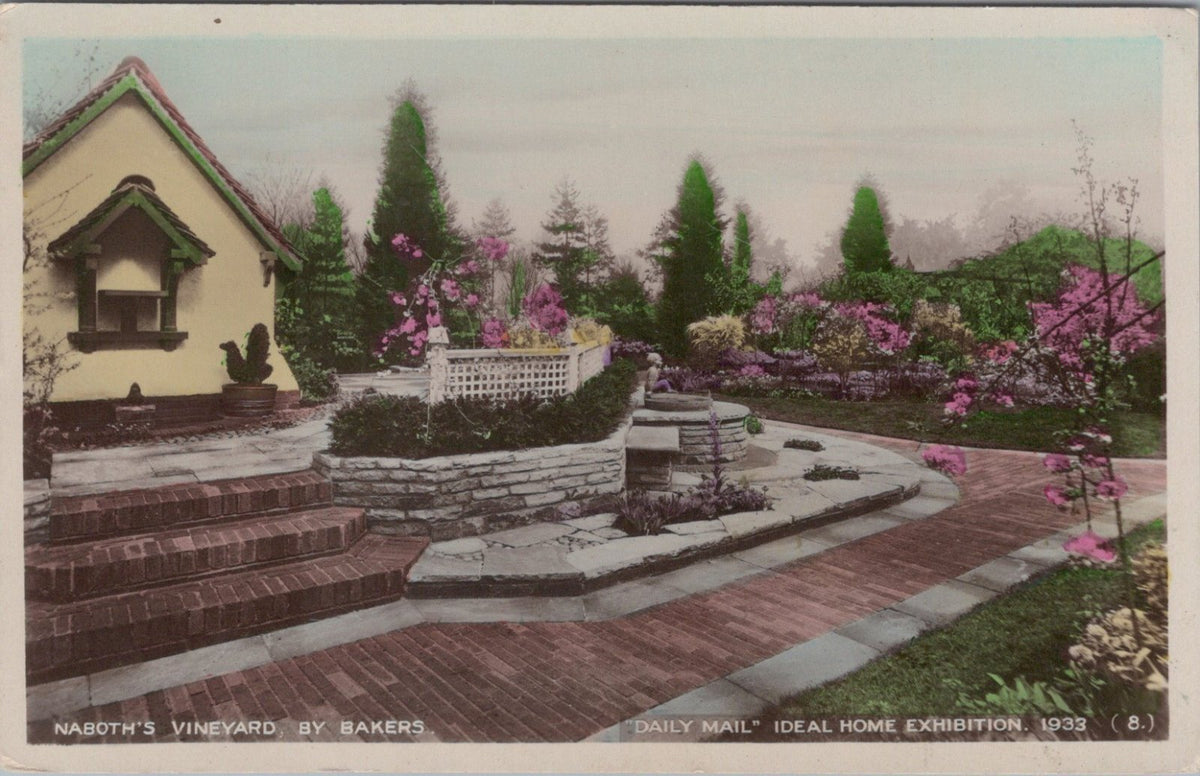 Exhibitions Postcard: Naboths Vineyard Bakers Ideal Home Exhibition 1933 XT4578