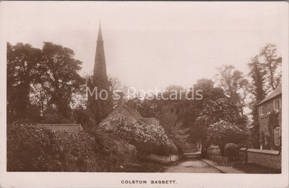 Nottinghamshire Postcard: Colston Bassett Church Village View 1910's P675