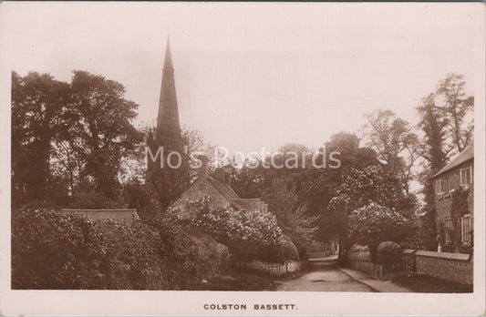Nottinghamshire Postcard: Colston Bassett Church Village View 1910's P675