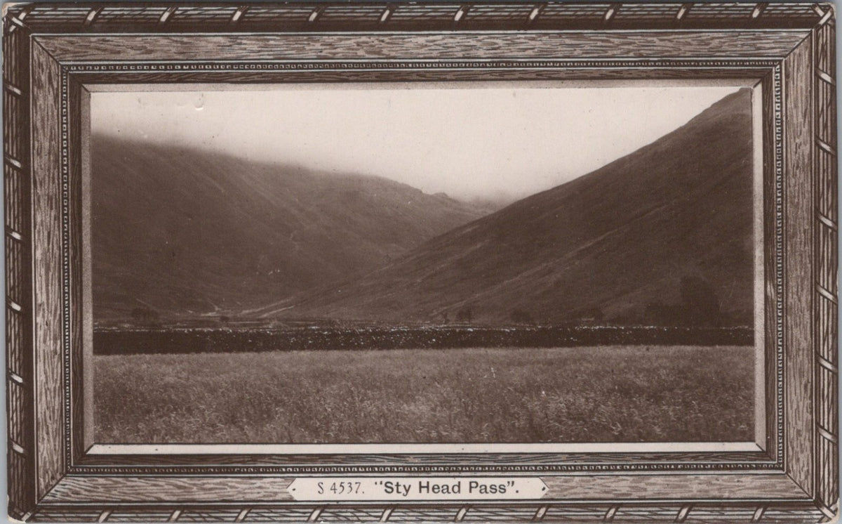 Cumbria Postcard: Sty Head Pass Lake District Mountains 1909  XT5583
