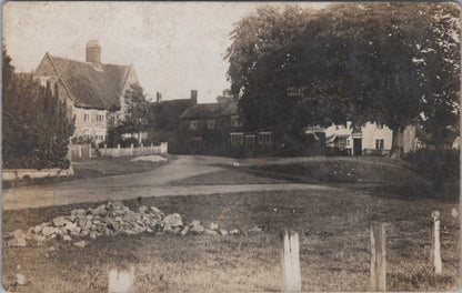 Unknown Location Postcard: Unidentified Village Green RPPC XT5552