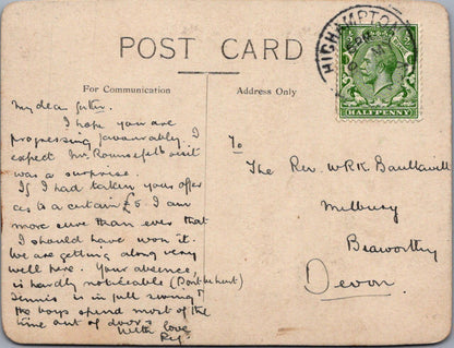 Devon Postcard: Highampton Large Country House Rural Scene RPPC  XT5629