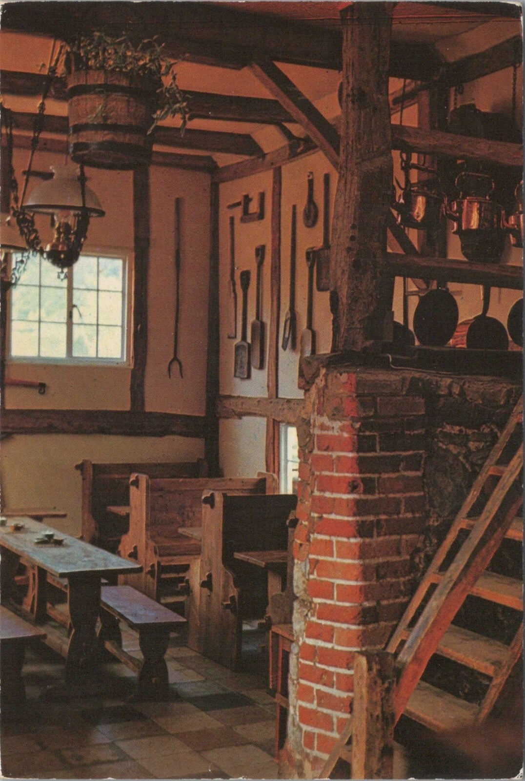 Surrey Postcard: Gomshall Mill The Granary Nr Guildford Interior 1970’s XT4552