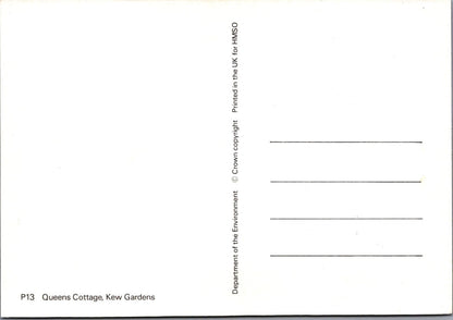 London Postcard: Kew Gardens Queen Charlottes Cottage Thatched House XT4513