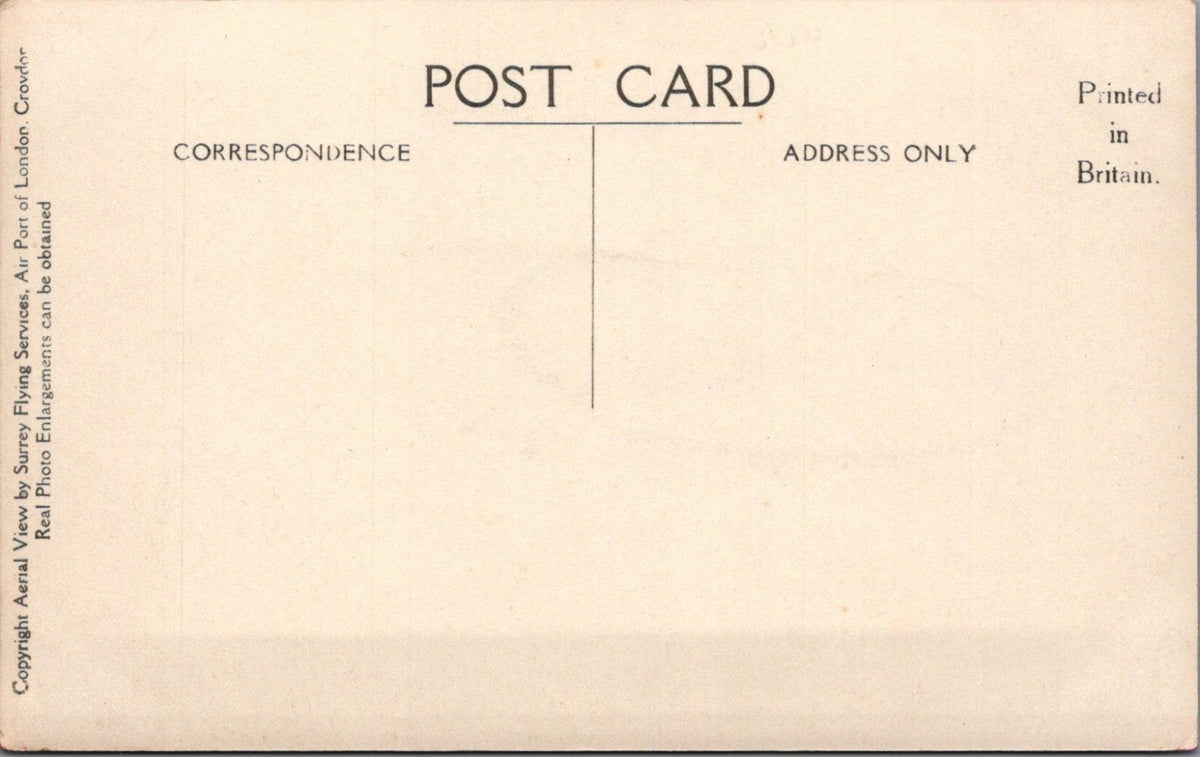 Dorset Postcard: Lulworth Castle From The Air Aerial View RPPC 1930s XT5007