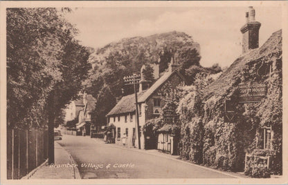 Sussex Postcard: Bramber Village Castle Lavender Cottage Guest House XT4340
