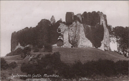 Glamorgan Postcard: Oystermouth Castle Mumbles Ruins Gower 1920s XT5001