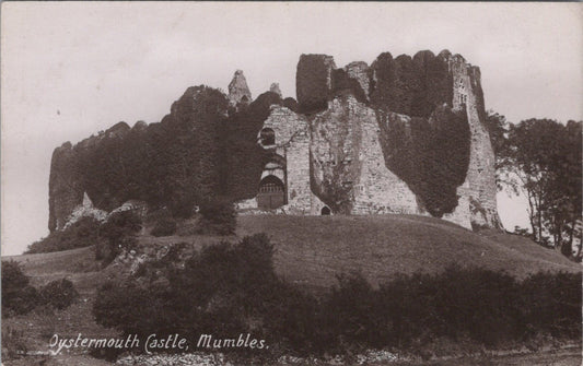 Glamorgan Postcard: Oystermouth Castle Mumbles Ruins Gower 1920s XT5001