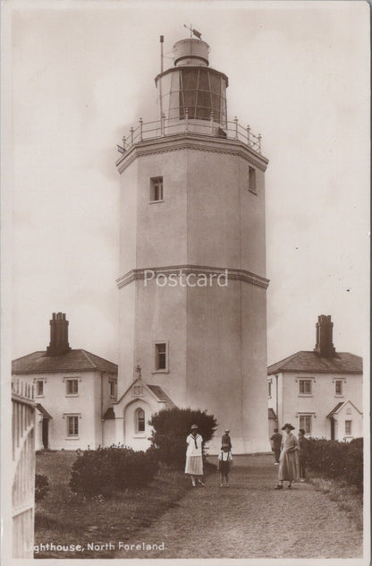 Kent Postcard: Lighthouse, North Foreland, Broadstairs, RPPC 1928 XT4417