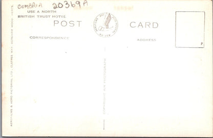Cumbria Postcard: Storrs Hall Hotel Lake Windermere Aerial View 1950's 20369A