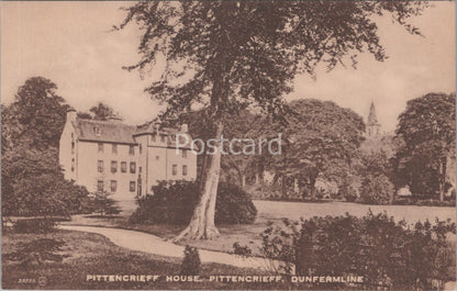 Fife Postcard: Pittencrieff House Dunfermline Estate Park Fife  XT4267