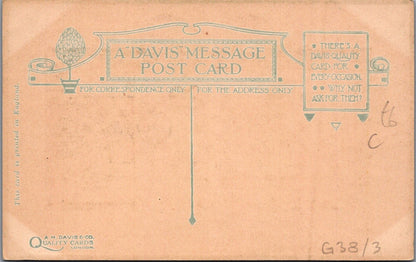 Humour Postcard: Here Is A Picture Of The Penny Comic Verse Art Nouveau XT3599