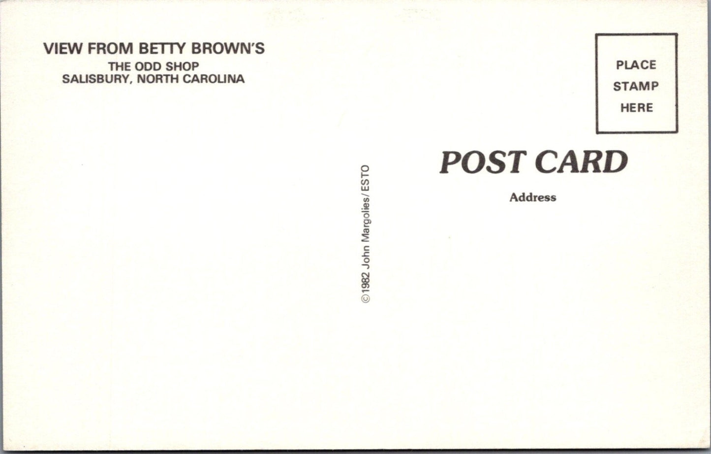 North Carolina Postcard: Salisbury, The Odd Shop, Old Pepsi Signs 1980's XT4407