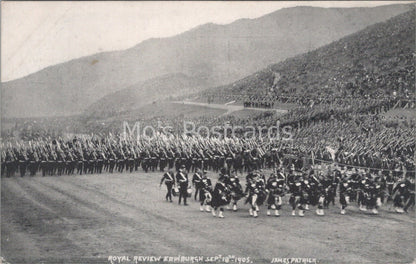 Scotland Postcard: Military, Royal Review Edinburgh Sept 18th 1905 - MB1425