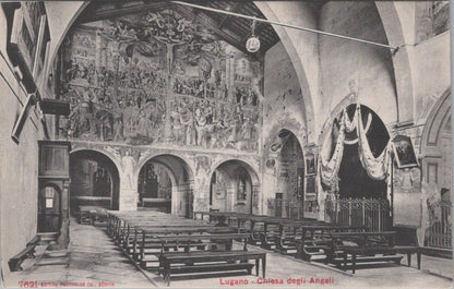 Switzerland Postcard: Lugano Chiesa degli Angioli Luini Fresco  XT5585