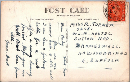 Derbyshire Postcard: Tideswell From The Cliffe Looking West, 1946, RPPC XT3894