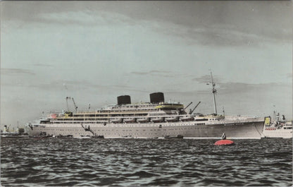 Shipping Postcard: Willem Ruys Royal Rotterdam Lloyd Passenger Liner RPPC XT5321