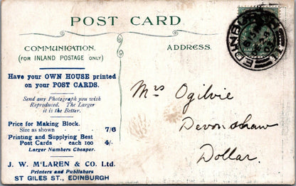 Argyll Postcard: Glen Cairn Lorne Country House Estate Landscape 1903 XT5423