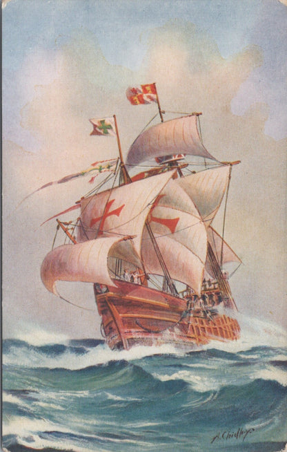 Shipping Postcard: Santa Maria, Christopher Columbus Flagship Galleon XT5313