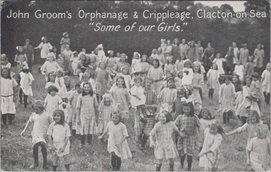 Essex Postcard:Clacton-on-Sea John Grooms Orphanage Crippleage Girls View XT3538