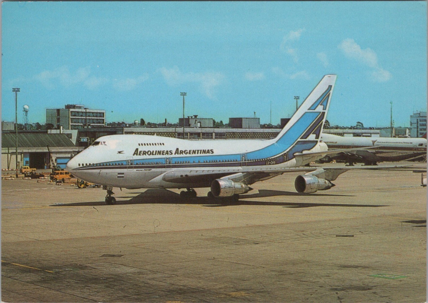 Boeing 747SP Postcard: Aerolineas Argentinas Airliner Aircraft Jet XT3866