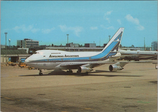 Boeing 747SP Postcard: Aerolineas Argentinas Airliner Aircraft Jet XT3866