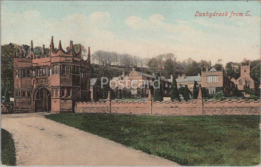 Cornwall Postcard: Lanhydrock From E Gatehouse Bodmin Country Estate 1909 XT4269