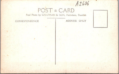 Devon Postcard: Moretonhampstead Street Scene White Hart Hotel RPPC 1930s XT5092